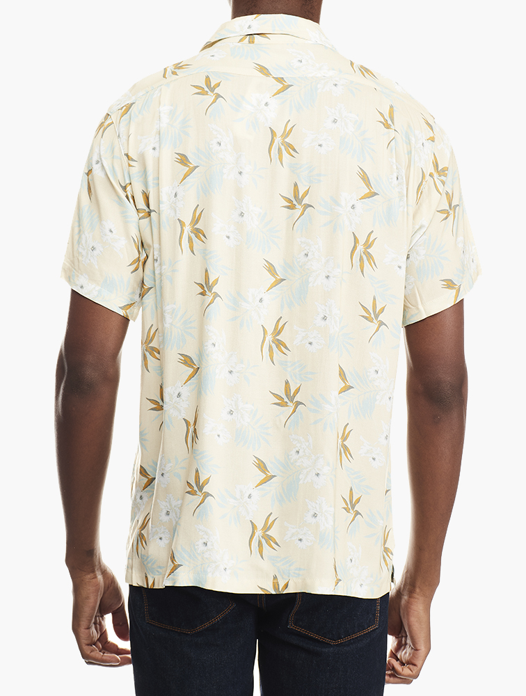 Light Yellow Button Up SS Shirt